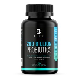200 Billones de Probióticos 11 Diferentes Cepas. 60 Cápsulas de 500mg. Cápsulas con Tecnología DRcaps®. Ingredientes Naturales. 200 Billion Probiotics