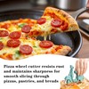 2 Pcs Pizza Cutter Creative Bike Stainless Steel Pizza Wheel