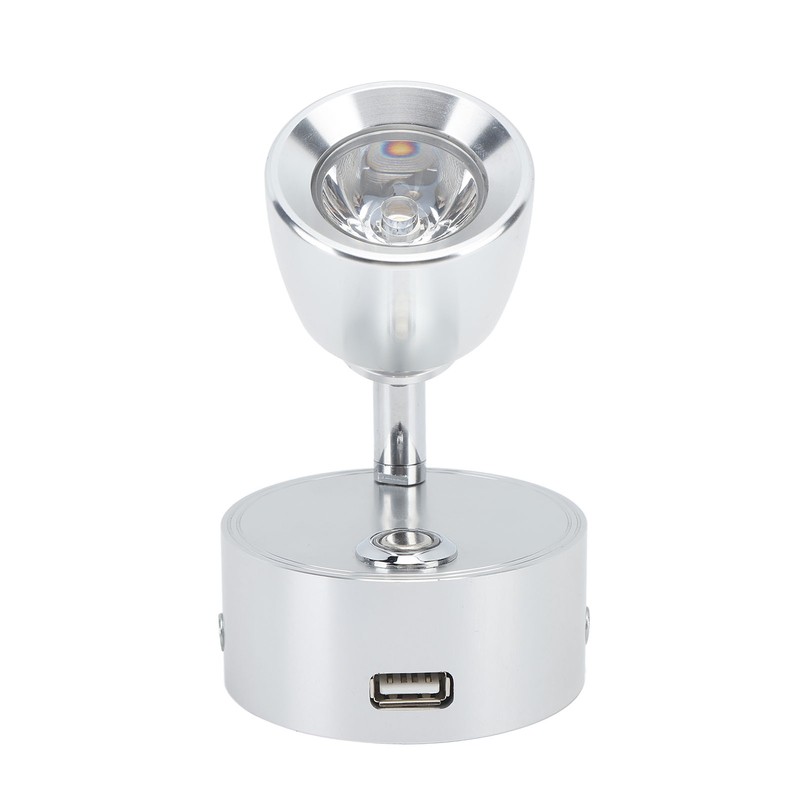 RV Reading Light LED Indoor Bedside Lamp Boat Yacht USB