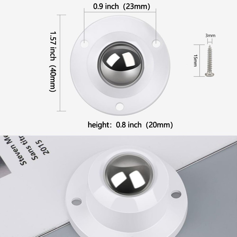 Dear Self Adhesive Caster Wheels for Furniture, Storage Box, Trash
