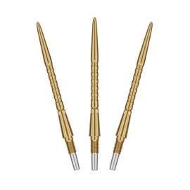Target Darts Swiss Point Storm Dart Tips, Surge (Pack of 3) 35 mm Gold | Interchangeable Dart Tips, Swiss Storm Tips, Professional Dart Accessories