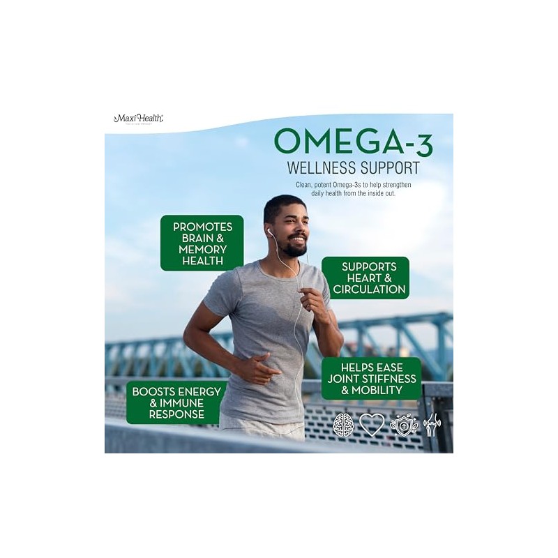Maxi Health, Maxi-Omega-3 2000, 100 Maxi Gels Bottle