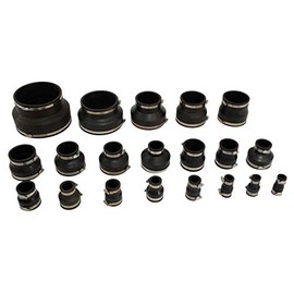 Air Aqua Flexible Rubber Reducer, Reducing Sleeve, Pipe Connector for PVC Pipe, Flexible Sleeve, Rubber Sleeve, Reducer, Cuff, Pool Connection, Reducer (135 x 88 mm)