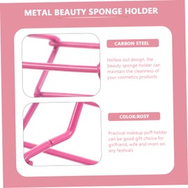 WOONEKY Beauty Sponge Holders 2pcs Makeup Sponge Racks Powder Puff Container Drying Stand Sturdy Carbon Steel Space-saving Decorative