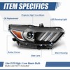 FO2519124 Factory Style Headlight Assembly Headlamp Compatible with Ford Mustang