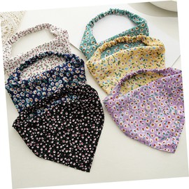 Beavorty 6pcs Elegant Floral Bandana Headbands for Women Hair Wraps for Music Festivals Outdoor Activities