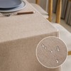 AIBIIN Rectangular Table Cloth Waterproof Spill-Proof Wipeable TableCloth Wrinkle Cotton