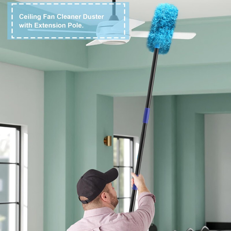 Ceiling Fan Cleaner Duster 7 Ft, Fan Duster for Ceiling