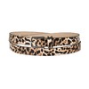 Allegra K Women's Single Pin Buckle Cute Animal Print Thin