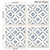 Poromoro Spanish Portuguese Azulejo Style Peel and Stick Backsplash Tile