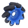 3in 45° Omnidirectional Wheel with 8 TPU Rubber Drive Rollers