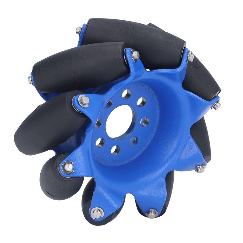 3in 45° Omnidirectional Wheel with 8 TPU Rubber Drive Rollers