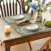 Artoid Mode Boho Placemats Set of 4, Daily Green Floral