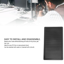 DIY PC Case Dust Mesh Filter,Fine Holes Magnetic Fan Filter Mesh Magnetic Dust Cover,for PC Case Power Supply Fan Vent
