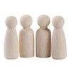 Egurs Holzfiguren 10 Stück 75mm DIY Figuren (5*Männlich +5*Weiblich)