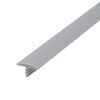 Outwater Plastic T-molding 1/2 Inch Dove Grey Flexible Polyethylene Center