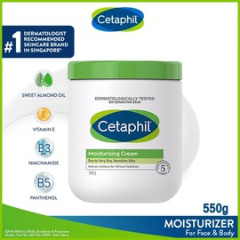Cetaphil Moisturizing Cream 550g | Rich Hydrating Face & Body Cream for Dry, Sensitive & All Skin Types