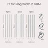 Meowoo Ring Sizers for Loose Rings, 12 pcs Coil Ring
