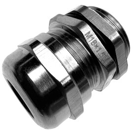 Pack of 10 M18 x 1.5 (Brass Metal) Cable Gland / Cable Grommets with Locknut for Cable Diameter 5 mm to 10 mm and Installation Diameter 18 mm to 18.2 mm IP68 (Metric)