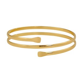 MXUHUI Arm Cuff Bracelet for Women Gold Arm Cuff Upper Arm Layered Cuff Bangle Bracelet Minimalist Armband Stackable Jewelry for Summer Beach