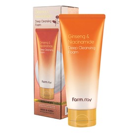 Farm Stay Ginseng & Niacinamide Deep Cleansing Foam 180ml / 팜스테이 진생 앤 나이아신아마이드 딥 클렌징 폼 180ml