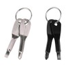 2 Pack Keyring Screwdriver, Portable Phillips Flathead Keychain Screwdriver Outdoor