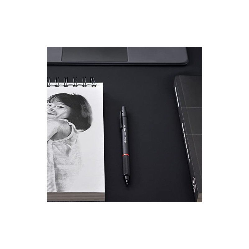 rOtring Rapid PRO - Portaminas, Negro mate, 0.7 mm