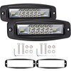 YCHOW-TECH Flush Mount LED Pods, 2PCS 7inch 12,000LM CREE LED
