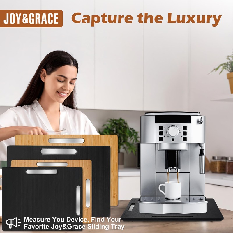 Joy&Grace Appliance Slider for Kitchen Appliances 360° Rolling Sliding Tray