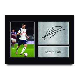 HWC Trading A4 Gareth Bale Spurs Tottenham Hotspur Presents Printed Signed Autograph Picture for Fans and Supporters - A4