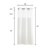 River Dream White Fabric Shower Curtain or Liner with Sheer