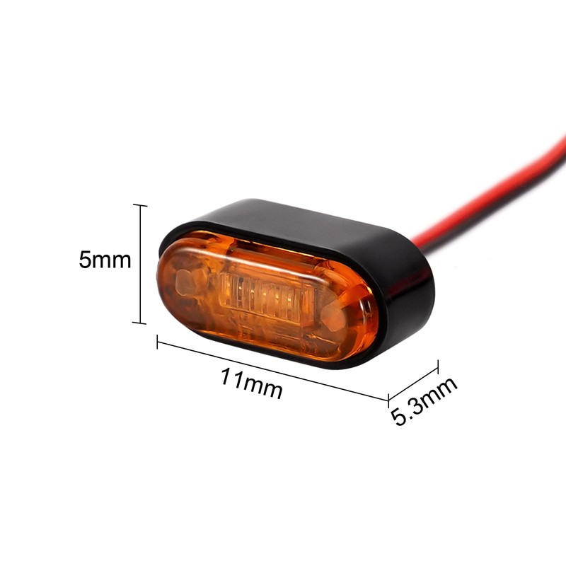 INJORA 11 x 5 mm Side Marker Lights Warning Lights