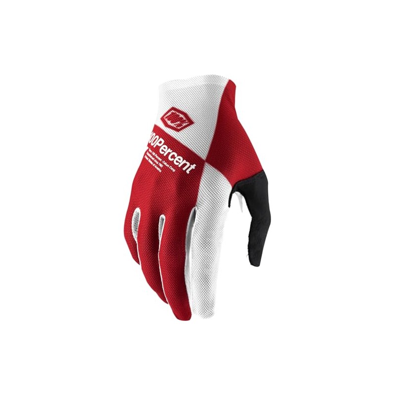 100% Celium HU-GLO-0050 Unisex Gloves Cherry Silver Red White L