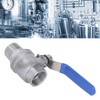 Ball Valve Female Male Thread 3/4in Stainless Steel Good Sealing