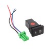 DC12V Front Fog light Push Switch 4 Wire Button For