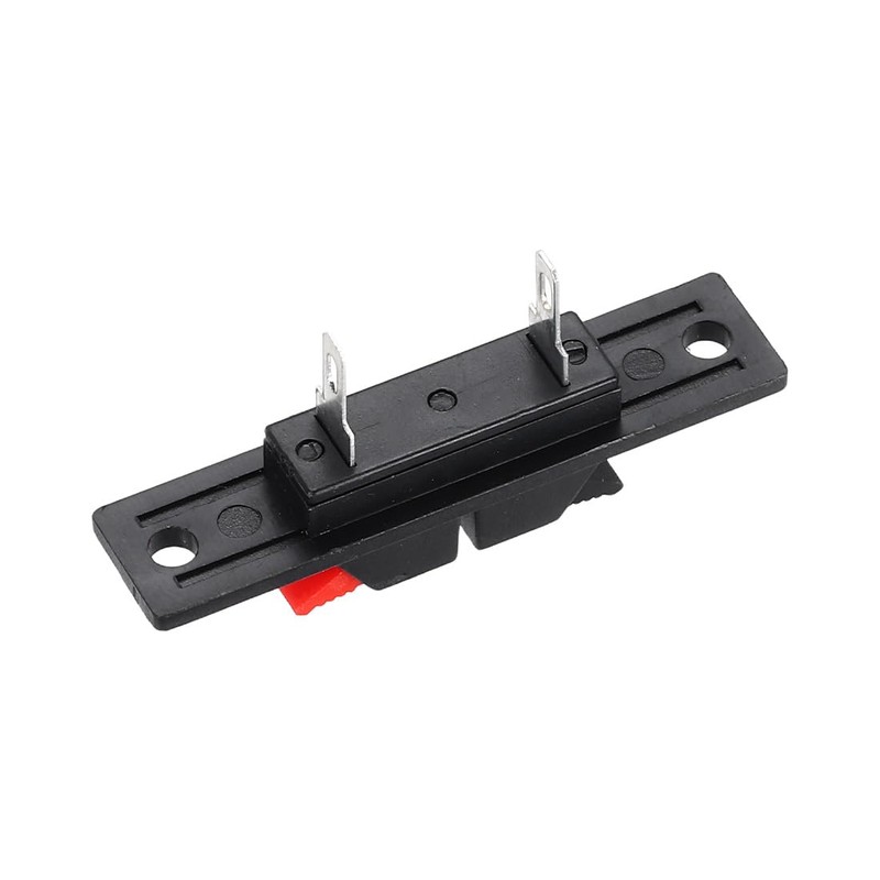 sourcing map 2 Ways Spring Speaker Terminal Clip Push Release