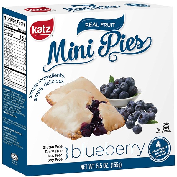 Katz Gluten Free Blueberry Mini Pies | Dairy Free, Nut