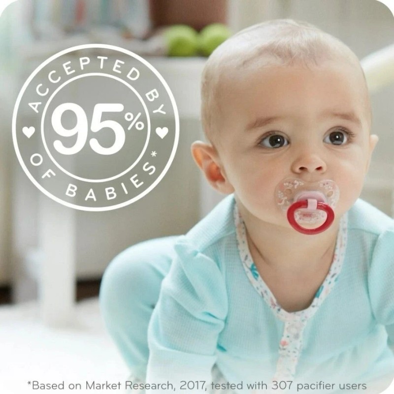 NUK Pacifier Orthodontic Silicone 18-36 Months 2 Pack BPA Free
