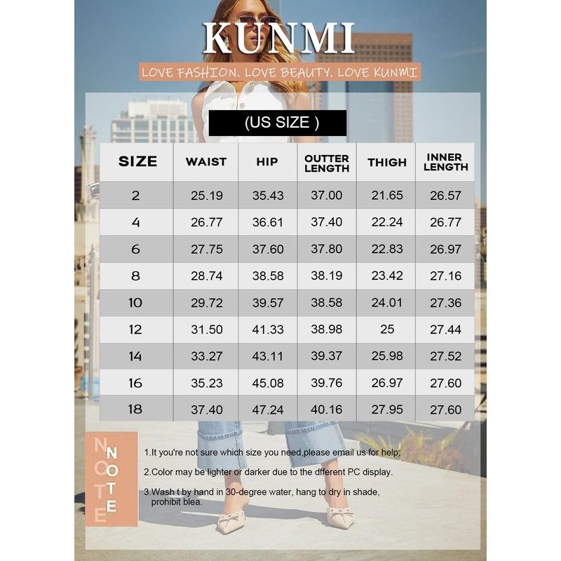 KUNMI Jeans for Women Wide Leg Baggy High Waist Boyfriends