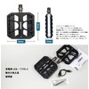 GORIX Bicycle Pedal, LED Light, Flat Pedal, 3 Bearings, Aluminum