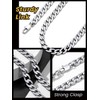 GOLDCHIC JEWELRY Stainless Steel Curb Chain Necklace, 9mm Thick Cuban