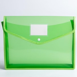 b Organizador de documentos con botón, bolsa de documentos transparente impermeable, carpeta de archivos ampliable con letra A4 para organización de  