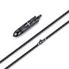Stainless Steel Urn Necklace For Ashes Bullet Shaped Cremation Urn