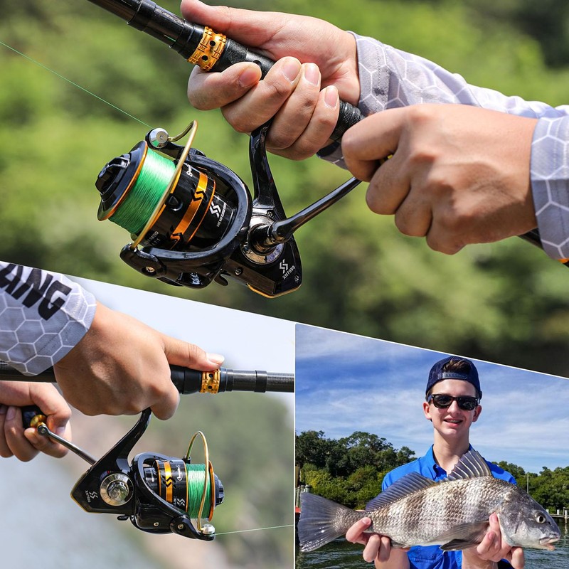 Sougayilang Spinning Reels Light Weight Ultra Smooth Powerful Fishing Reels