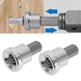 SG Store 10PCS Drywall Dimpler Bit Magnetic 1/4" Hex Shank Plasterboard Locator Screwdriver 25mm PH2 Bits S2 Alloy Steel for Plasterboard Screw Depth Stop Limit