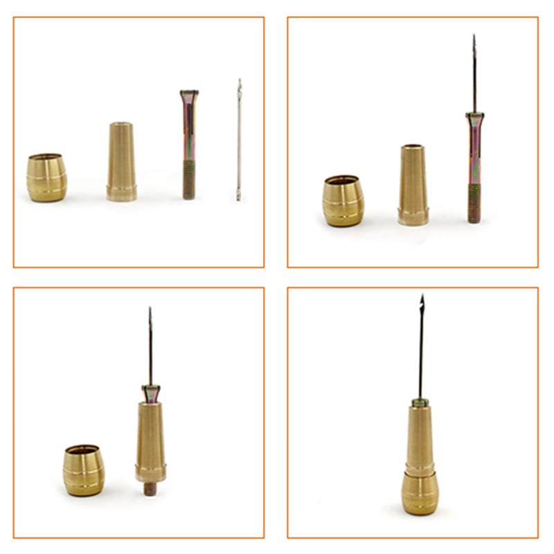 Copper Handle Sewing Awl, Leather Stitching Awl Set Speedy Stitch