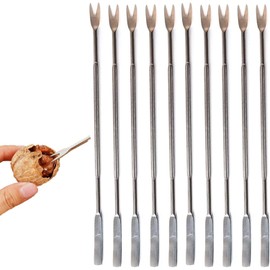 Lobster & Crab Picks, Oyster & Escargot Forks, Silver Crab Picking Tools for Kitchen & Picnic