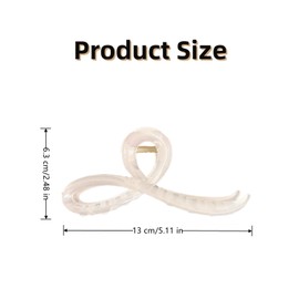 3 PCS Bow Hair Clips Exquisite Bow Hair Claw Clips Bowknot Hair Clip Jelly Color Large Hair Bows for Women Hair Accessories(MistyRose + Coffee + Pink)