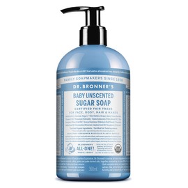 [Vegan Beauty] Dr. Bronner’s Baby Unscented Sugar Soap, 360ml, 1 piece / [비건뷰티] 닥터브로너스 베이비 언센티드 슈가 솝, 360ml, 1개