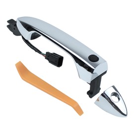 MOTOKU Front Left Exterior Door Handle Chrome for Honda Pilot 2016-2021 Accord 2013-2017 Outer Driver Side w/Smart Key and Door Lock Button